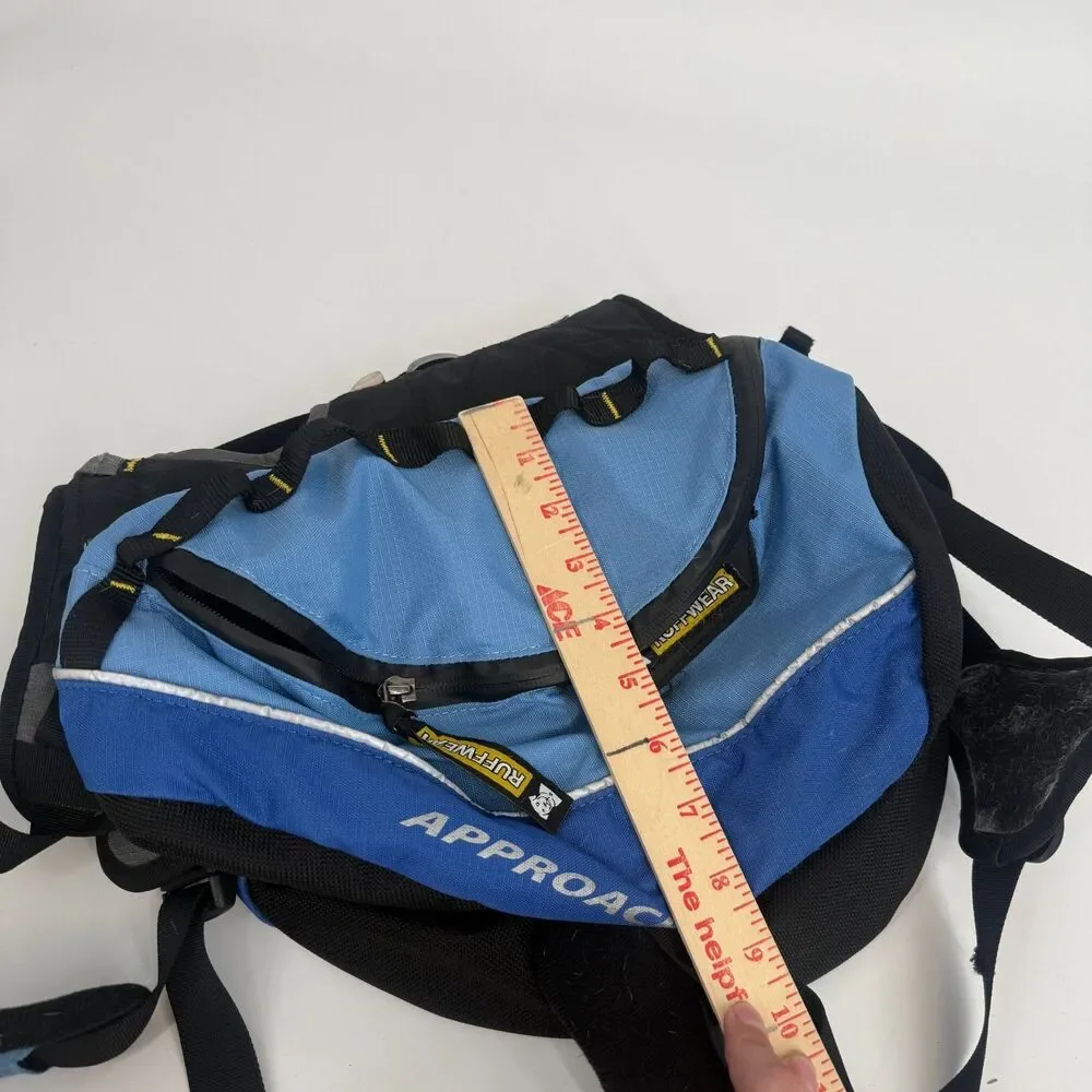 Ruffwear Approach Pack Dog Hiking Backpack Saddlebags Blue Size M